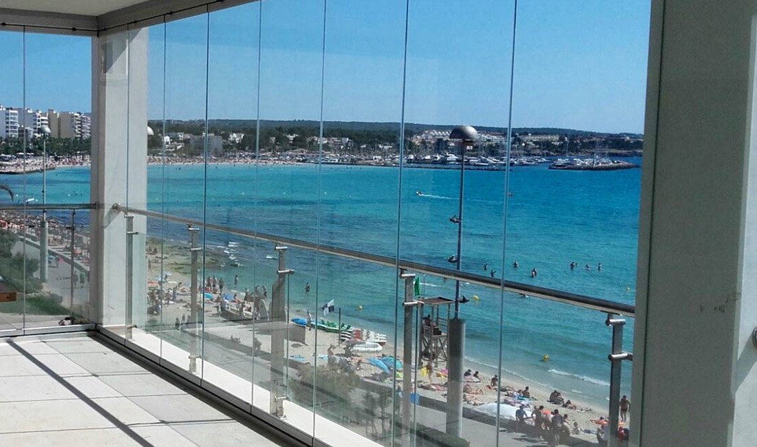 Los cerramientos cortinas de cristal