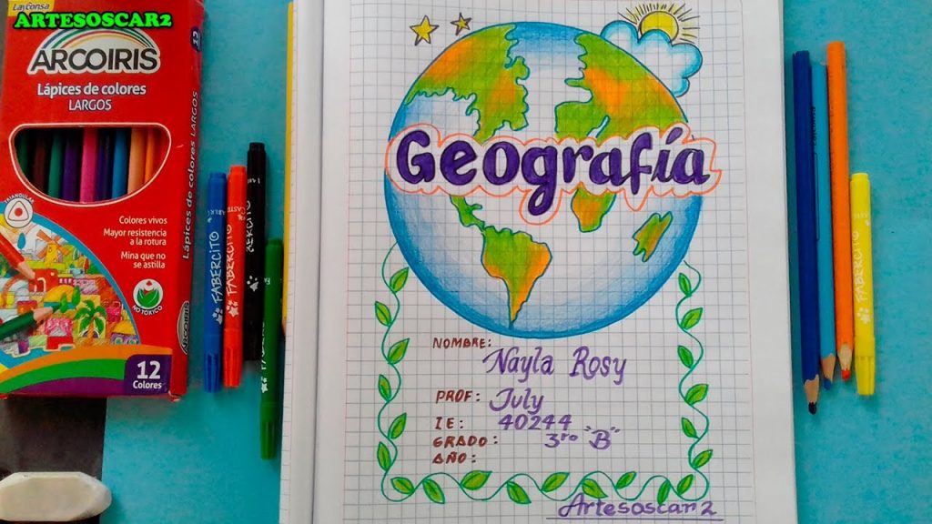 ¿Cómo hacer una portada de geografía?