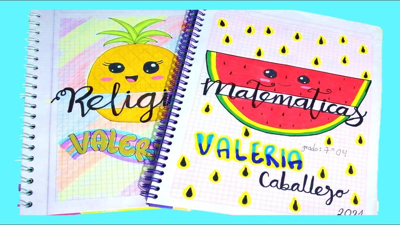 ¿Cuáles son las mejores ideas para portadas kawaii de cuadernos?